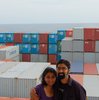 Barnali and Anirvan, aboard cargo ship